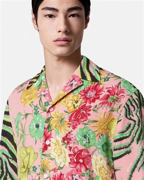 versace wildflower tiger shirts.